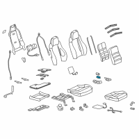 OEM 2009 Chevrolet Corvette Lumbar Switch Diagram - 10325877