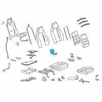 OEM 2013 Chevrolet Corvette Seat Back Heater Diagram - 19250645