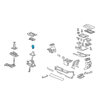 OEM Cadillac CTS Shift Knob Diagram - 20907105