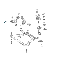 OEM 2000 Saturn LW2 Bolt/Screw, Front Lower Control Arm Diagram - 11096192