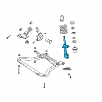 OEM Saturn LW1 Front Suspension Strut Kit Diagram - 21019028