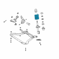 OEM 2001 Saturn L100 Coil Spring Diagram - 21018789