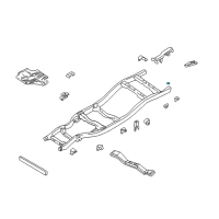 OEM 2003 Nissan Frontier Bracket-Rear Body Mounting, 4TH Diagram - 95240-2S630