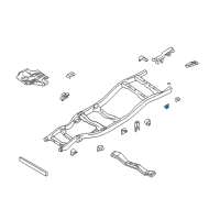 OEM 2002 Nissan Xterra Bracket Assy-Rear Spring, Rear RH Diagram - 50390-7Z030