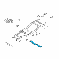 OEM 1999 Nissan Frontier Engine Mounting Member Assembly, Rear Diagram - 11331-3S501