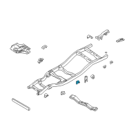 OEM 2002 Nissan Frontier Bracket-Cab Mounting, 3RD Diagram - 95132-7Z030