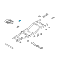 OEM 2004 Nissan Frontier Engine Mounting Bracket Assembly, Left Diagram - 50311-3S630