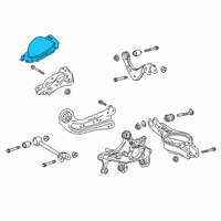 OEM 2021 Lexus UX200 Cover, Rear Suspension Diagram - 48753-10020