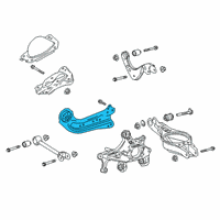 OEM 2022 Lexus UX250h Arm Assembly, Trailing Diagram - 48780-06170