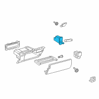 OEM 2014 Toyota Venza Glove Box Lamp Diagram - 81260-33030