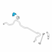 OEM 1997 BMW 740i Front Sway Bar Bracket Diagram - 31-35-1-090-548