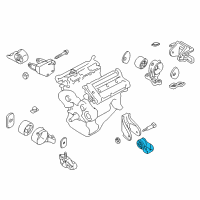 OEM 2003 Kia Sedona Engine Mounting Rubber, No.2 Diagram - 0K55239050