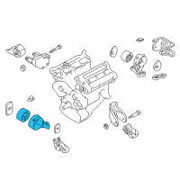 OEM 2002 Kia Sedona Engine Mounting Bracket Assembly Diagram - 0K52Y39060