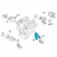 OEM Kia Sedona Automatic Transmission No.2 Bracket Diagram - 0K52Y39020