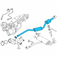 OEM 2015 BMW X4 Front Silencer Diagram - 18-30-7-646-026