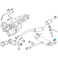 OEM BMW X4 Tailpipe Trim Alu-Look Diagram - 18-30-8-605-660