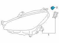 OEM Toyota Signal Bulb Diagram - SU003-08632