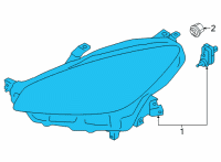 OEM 2022 Toyota GR86 Headlamp Assembly Diagram - SU003-10114