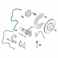 OEM BMW X3 WHEELSPEED SENSOR Diagram - 34-52-6-895-657