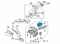 OEM 2021 Hyundai Santa Fe Cover-Element Diagram - 28117-L1100