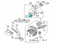 OEM 2022 Hyundai Santa Fe Clamp-Hose Diagram - 14716-09300