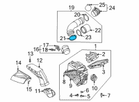 OEM Hyundai Santa Fe Clamp-Hose Diagram - 14716-09300