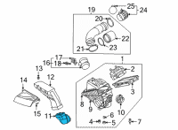 OEM Hyundai Santa Fe Duct Assembly-Air Diagram - 28240-P2000