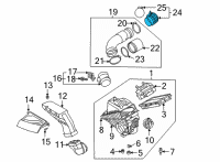 OEM 2022 Hyundai Santa Fe Hose-Air Intake (B) Diagram - 28139-P2600