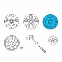 OEM 2014 Kia Cadenza Wheel Assembly-Temporary Diagram - 529102M910