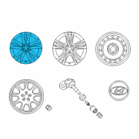 OEM Hyundai Genesis Coupe Rear Alloy Wheel Diagram - 52910-2M030