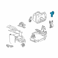 OEM 2002 Oldsmobile Alero Transmission Mount Diagram - 22624648