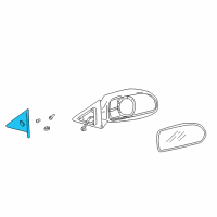 OEM 2002 Hyundai Elantra Cover Assembly-Front Door Quadrant Inner Diagram - 87650-2D000