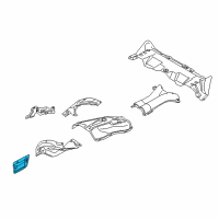 OEM 2010 BMW X5 Heat Resist.Plate Left Engin Diagram - 51-48-7-158-411