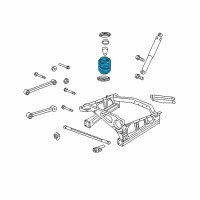 OEM 2009 Jeep Commander Rear Coil Spring Diagram - 52124212AA