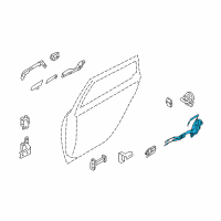 OEM 2006 Infiniti M35 Lock & Remote Control Assembly-Rear Door, RH Diagram - 82500-EG000