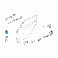 OEM Infiniti M45 Hinge Assy-Rear Door Diagram - 82400-EG000