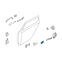 OEM Infiniti M45 Handle Assembly-Door Inside RH Diagram - 80670-EG000