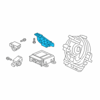 OEM Acura Sensor, Front Crash Diagram - 77930-TZ5-B11