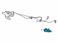 OEM Jeep Grand Cherokee L License Plate Diagram - 68429982AA