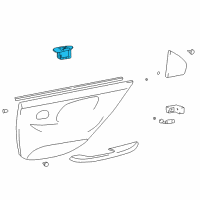 OEM 2002 Kia Optima Power Window Sub Switch Assembly, Right Diagram - 9358038300KW