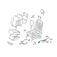 OEM 2011 Lexus LX570 Switch, Seat Variable Cushion Diagram - 84928-33010-A1