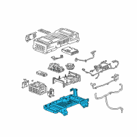 OEM Chevrolet Silverado 1500 Battery Tray Diagram - 24282244