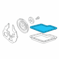 OEM Ford Pan Gasket Diagram - 7L5Z-7A191-A