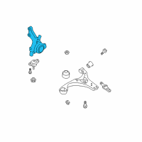 OEM 2009 Hyundai Elantra Knuckle-Front Axle, RH Diagram - 51716-2H100