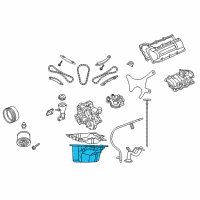 OEM 2006 Dodge Durango Pan-Engine Oil Diagram - 53021696AB