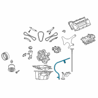 OEM 2006 Dodge Durango Oil Dipstick Tube Diagram - 53021781AA