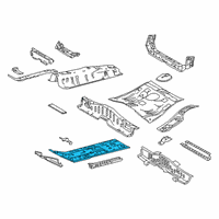 OEM Toyota Corolla Front Floor Pan Diagram - 58111-02220