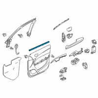 OEM 2014 Acura MDX Weatherstrip, Right Front Diagram - 72335-TZ5-A01