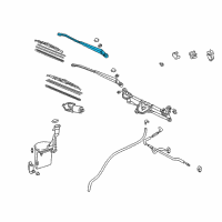 OEM 2003 Toyota Echo Wiper Arm Diagram - 85211-52100