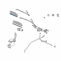 OEM 2004 Toyota Echo Wiper Blade Refill Diagram - 85214-YZZF3-TM